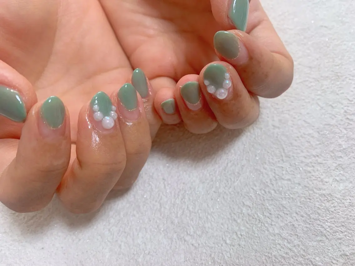 ネイル フレンチネイル ジェルネイル 韓国ネイル メンズネイル パラジェル kiki nail たまプラーザのネイルデザイン