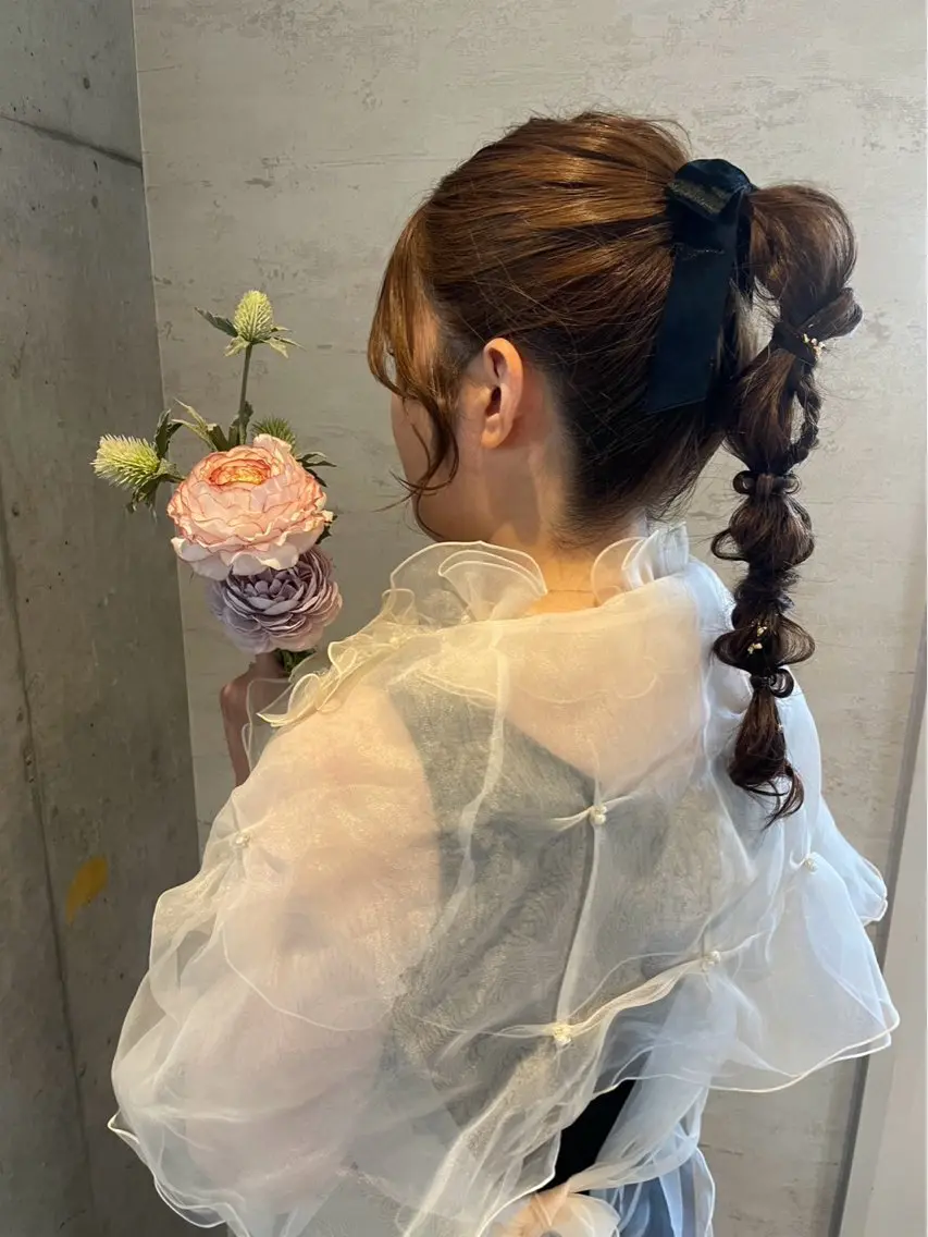 ヘアアレンジ ヘアセット 美髪× ヘアセット✨Araiのヘアスタイル