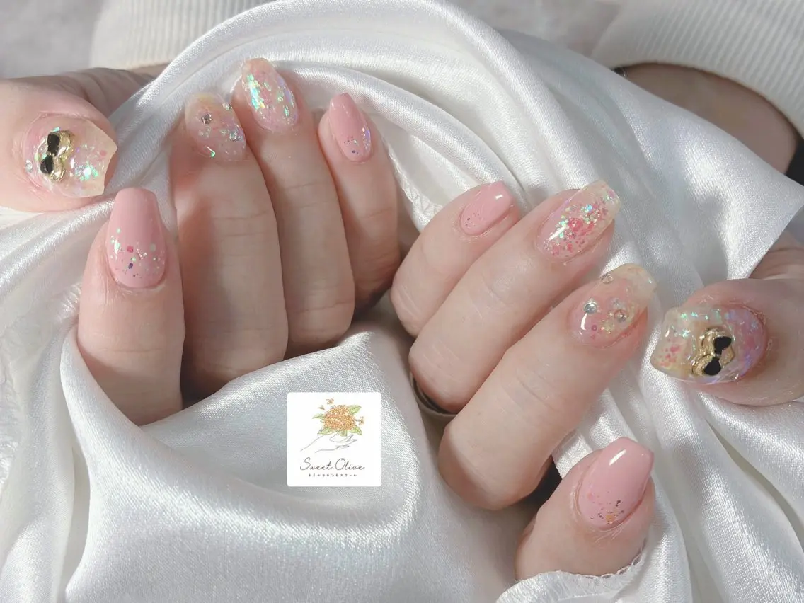 ネイル シンプルネイル ハンドネイル SweetOlive Chinatsuのネイルデザイン