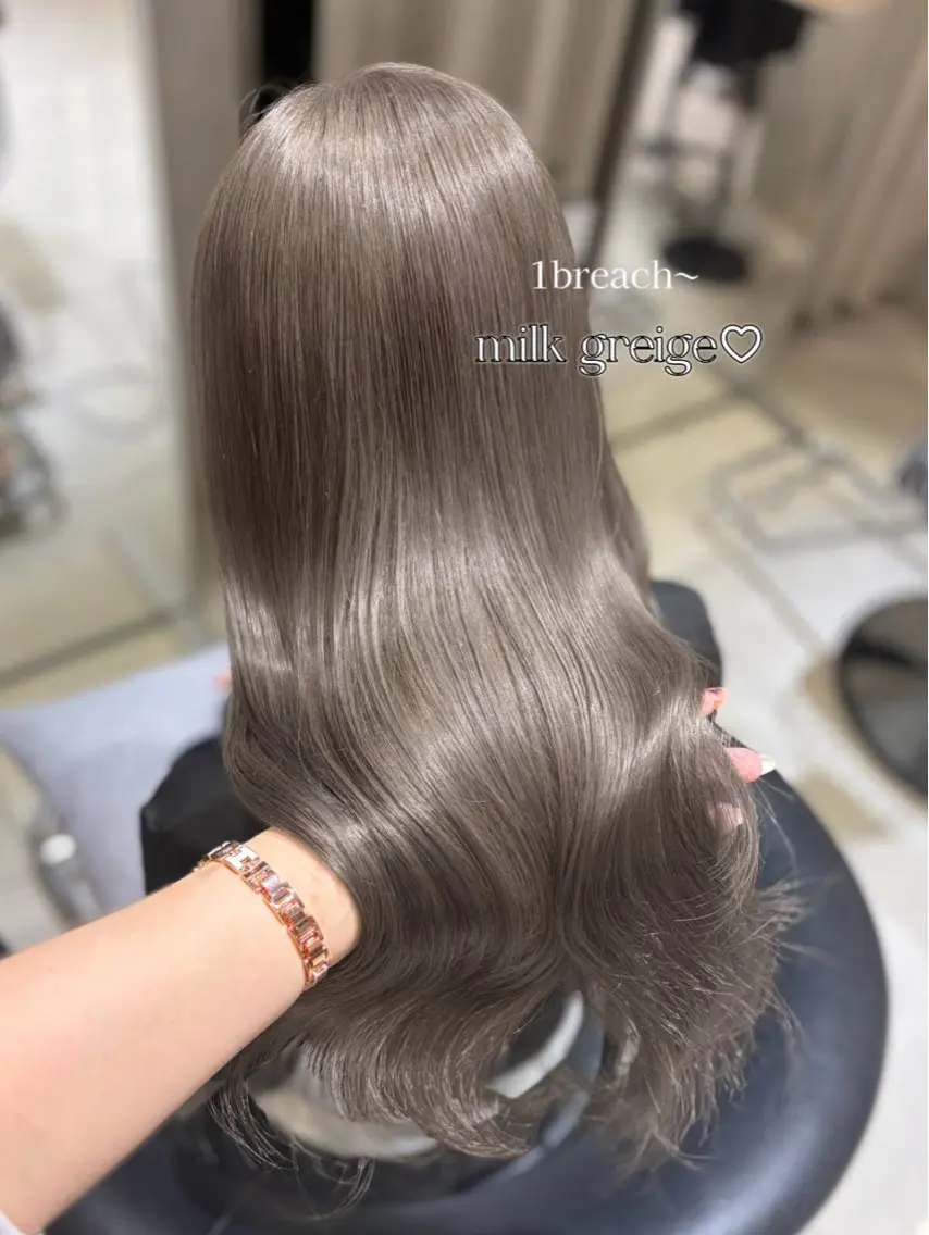 ロング ヘアカラー トリートメント レイヤー/ハイトーン 🤍reina🤍のヘアスタイル