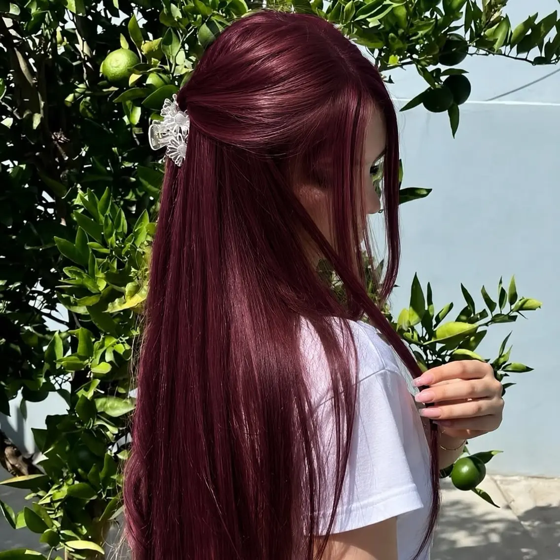 ロング カラー ヘアアレンジ ヘアカラー ヘッドスパ ヘアセット 🩶渋谷の赤髪 トップ/らいる🩶のヘアスタイル