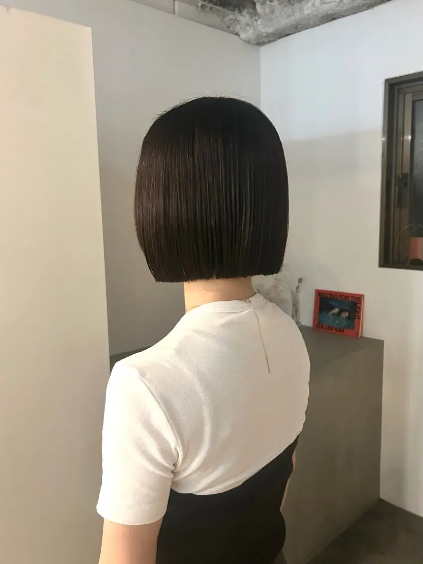 ショート ボブ カット ヘアカラー トリートメント chico .のヘアスタイル