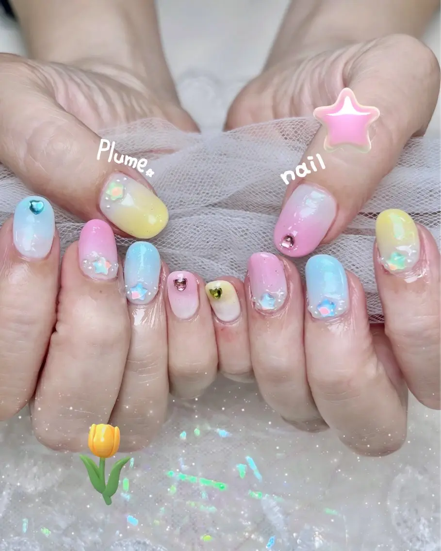 ネイル ハンドネイル plume nail ☆韓国ネイルのネイルデザイン