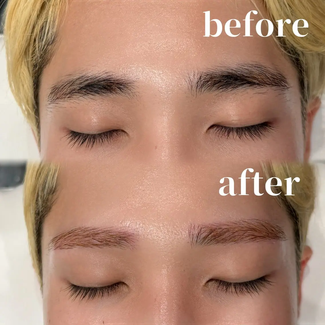 【垢抜けアイブロウ】メンズ眉毛WAXスタイリング+間引き(保湿込み)の写真