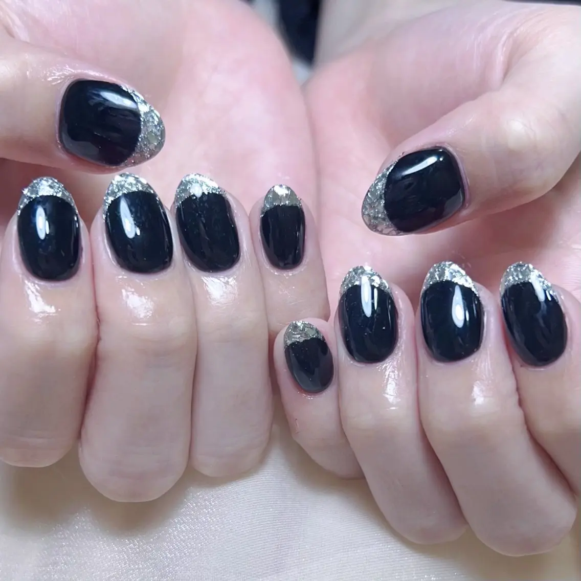 メンズ ネイル メンズ韓国風 アートネイル オーロラネイル ガーリー キラキラネイル ハンドネイル Nail salon 木にいるのネイルデザイン