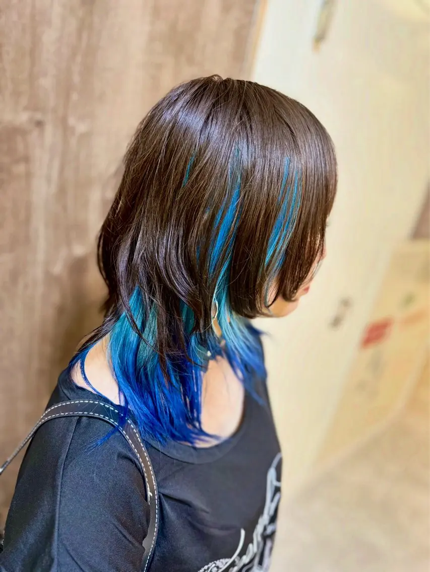 セミロング カラー 橋本 匠平のヘアスタイル