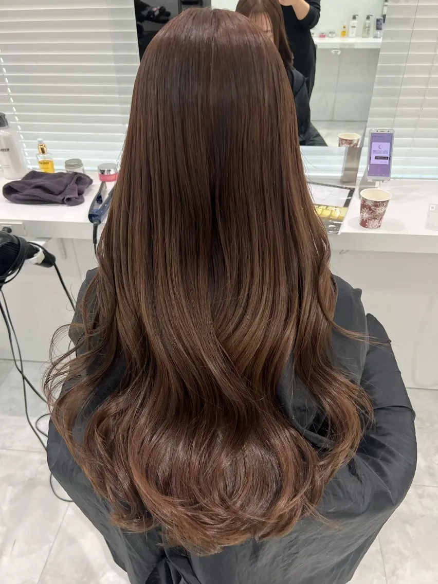 ロング カラー ダブルカラー トリートメント ヘアカラー ブリーチなし特化 美容師💖SAE💖のヘアスタイル