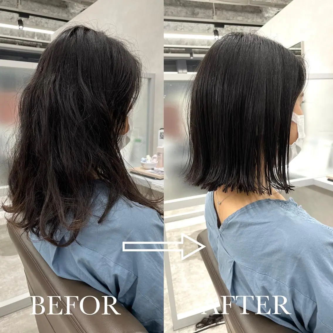 ショート 切りっぱなしボブ ボブ 【店長】原田 貢太郎のヘアスタイル