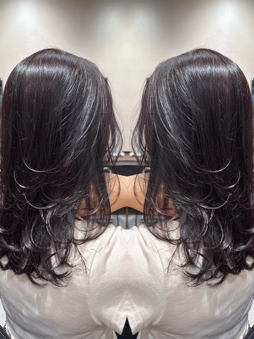 ロング カラー カット ヘアカラー トリートメント 💎レイヤーカット× 髪質改善💎後藤陸のヘアスタイル