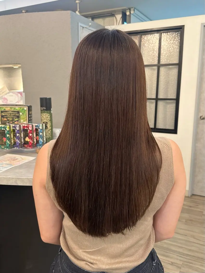 ロング カラー ベージュカラー 透明感カラー フォギーベージュ カット ヘアカラー トリートメント sato ayaka |透明感カラー🫧のヘアスタイル