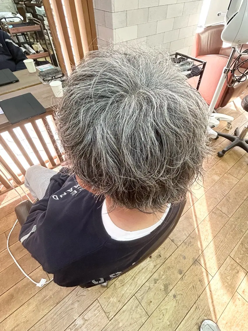 ミディアム カット パーマ archange 齋藤旭冶/川口のヘアスタイル