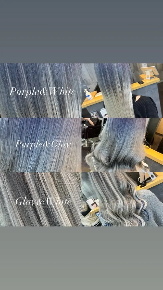 セミロング カラー ヘアアレンジ シールエクステ セミロングパーマ バレイヤージュ ダブルカラー グラデーションカラー ヘアカラー ミルクティーハイトー ン💖Mikaのヘアスタイル