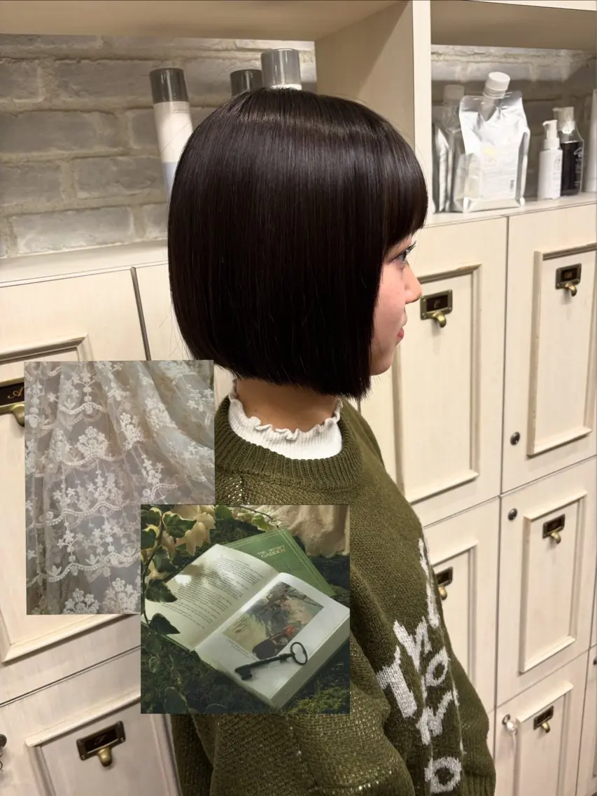 ショート カット ヘアカラー 【美ボブ.艶カラー. 梅田茶屋町】midoのヘアスタイル