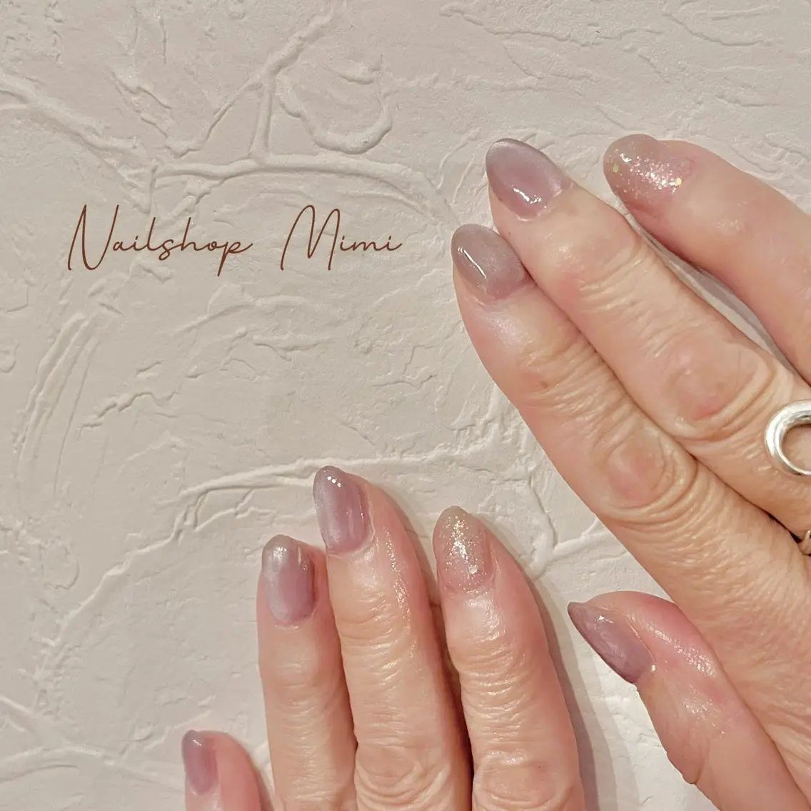 ネイル マグネットネイル オフィスネイル ワンカラーネイル シンプルネイル ハンドネイル Nailshop Mimiのネイルデザイン