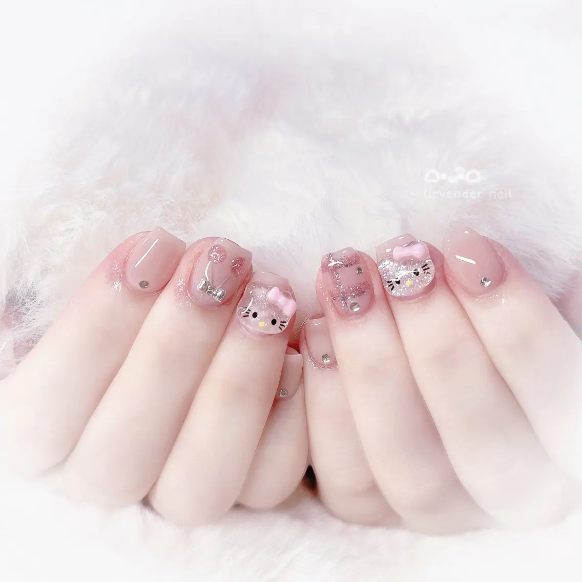 ネイル ハンドネイル Lavender nail·中島公園のネイルデザイン