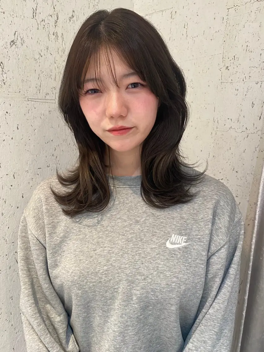 ミディアム カラー カット ヘアカラー トリートメント mai / linoah˚✧のヘアスタイル