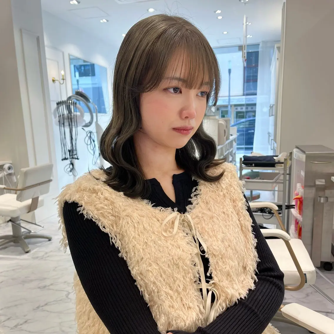 セミロング ParveMix /石田 佳澄🩶のヘアスタイル