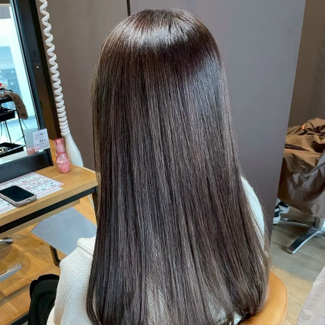 ロング カラー 透明感カラー グレージュ トリートメント ヘアカラー トリートメント カラーモデル募集中 💛/  ハナのヘアスタイル