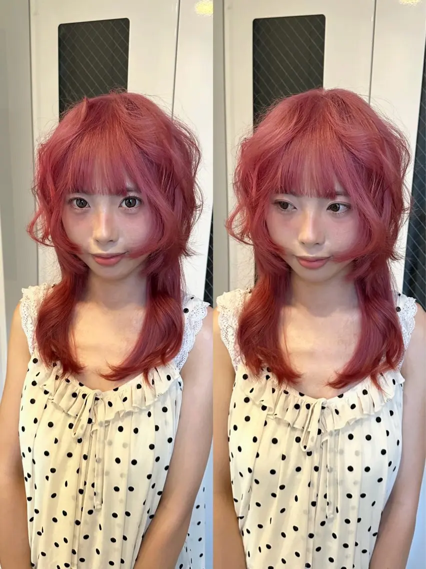 セミロング カラー ブリーチ カット ヘアカラー 🪶Y2K/平成/レ イヤー🪶chakiのヘアスタイル