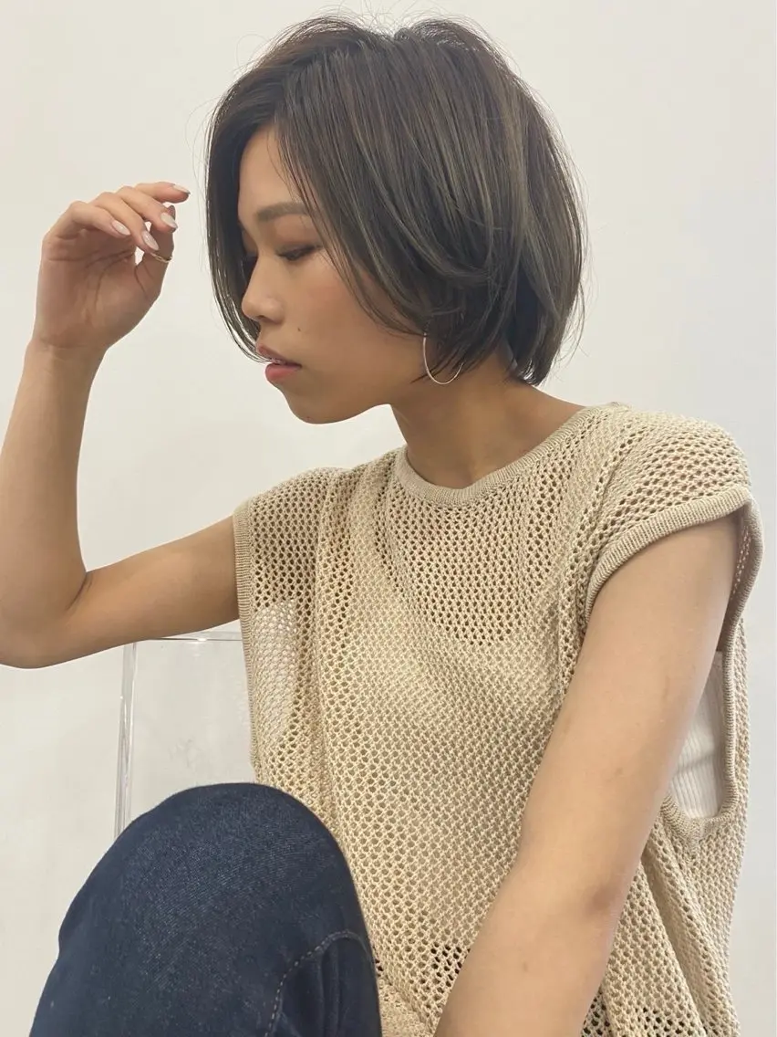 ショート ショートヘア 小顔カット 坂槙 航のヘアスタイル