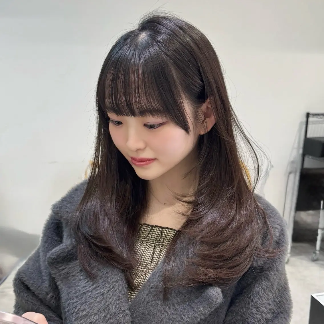 ロング カラー グレージュ レイヤーカット カット ヘアカラー トリートメント 韓国系支持率No.1 レイヤー特化/きょうのヘアスタイル