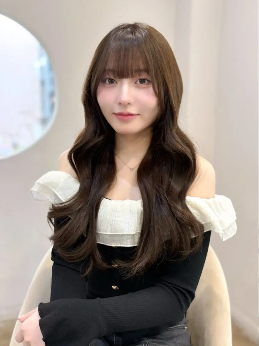 【当日予約限定✨】🧸前髪顔まわりカット＋透明感カラー＋1stepトリートメント🧸の写真