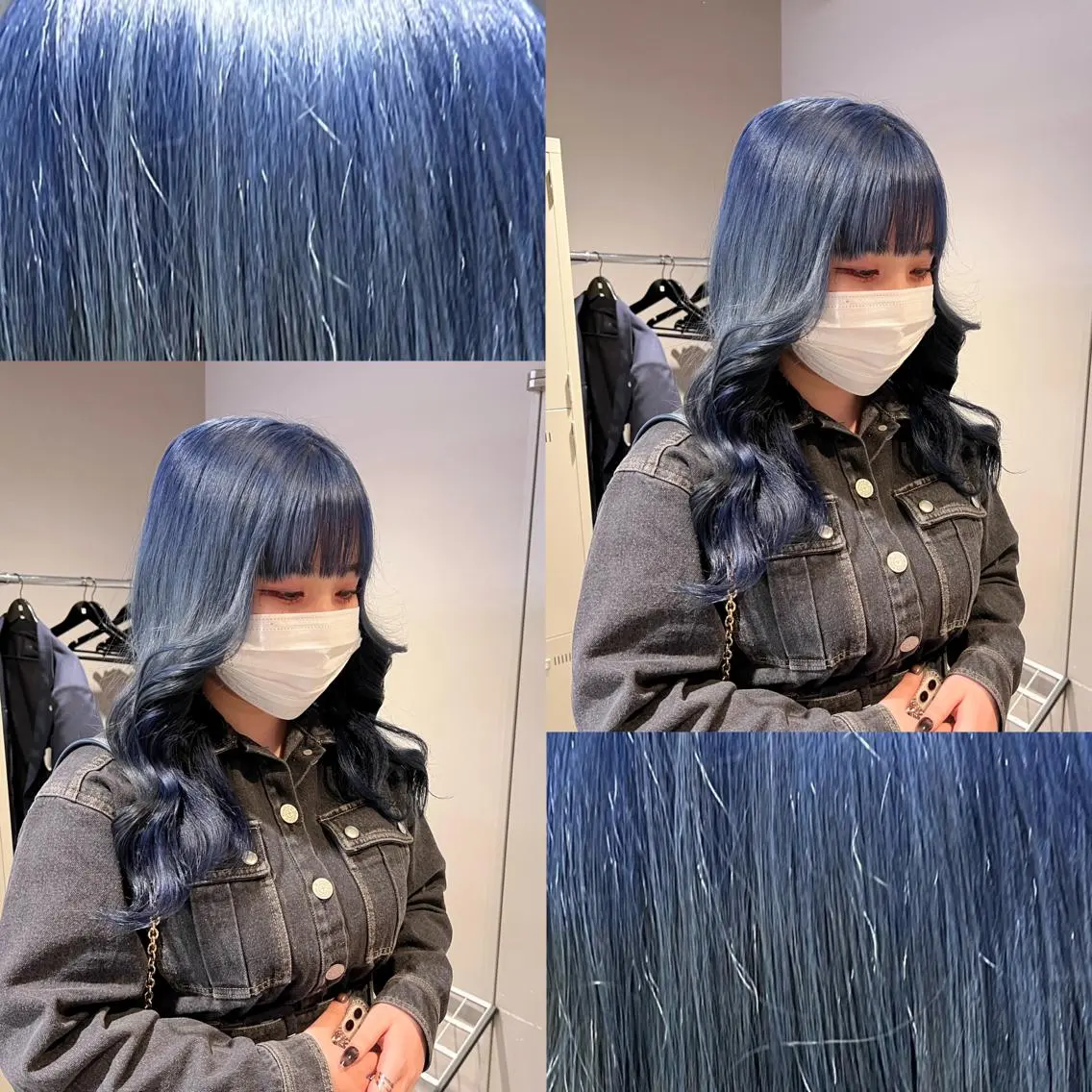 セミロング カラー ヘアアレンジ 🩵 JURI🩵のヘアスタイル