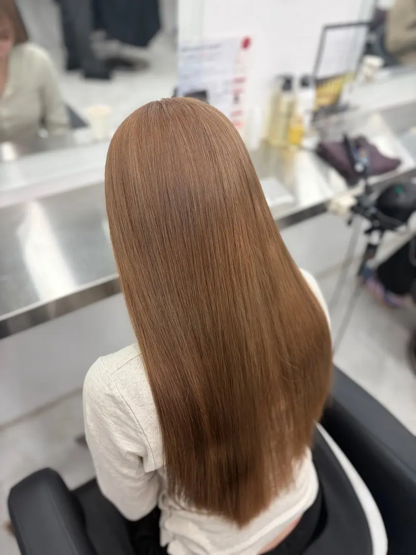 カラー カット ヘアカラー トリートメント ヘアセット 透明感うる艶カラー 🤍MANAMIのヘアスタイル