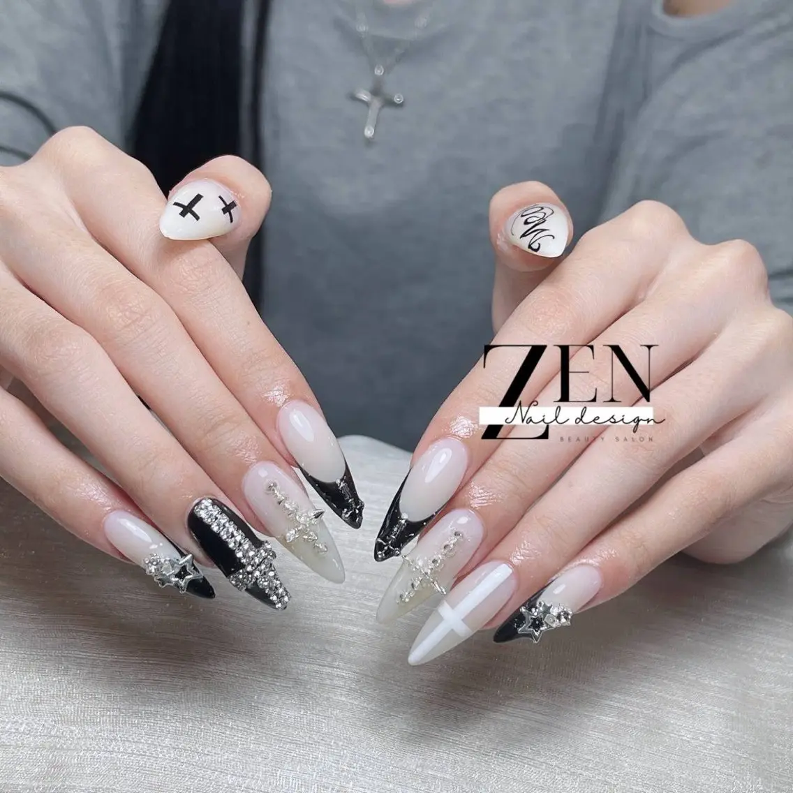 ネイル 持ち込み スカルプネイル ネイルチップ ハンドネイル Zen Nail Design 池袋のネイルデザイン