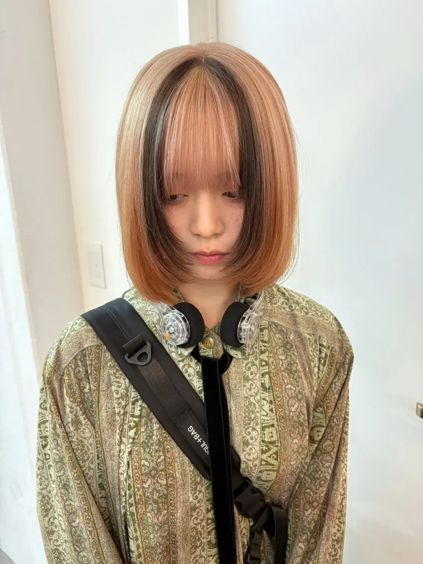 ミディアム カラー ヘアカラー ichika/福岡 /透明感カラー🤎のヘアスタイル
