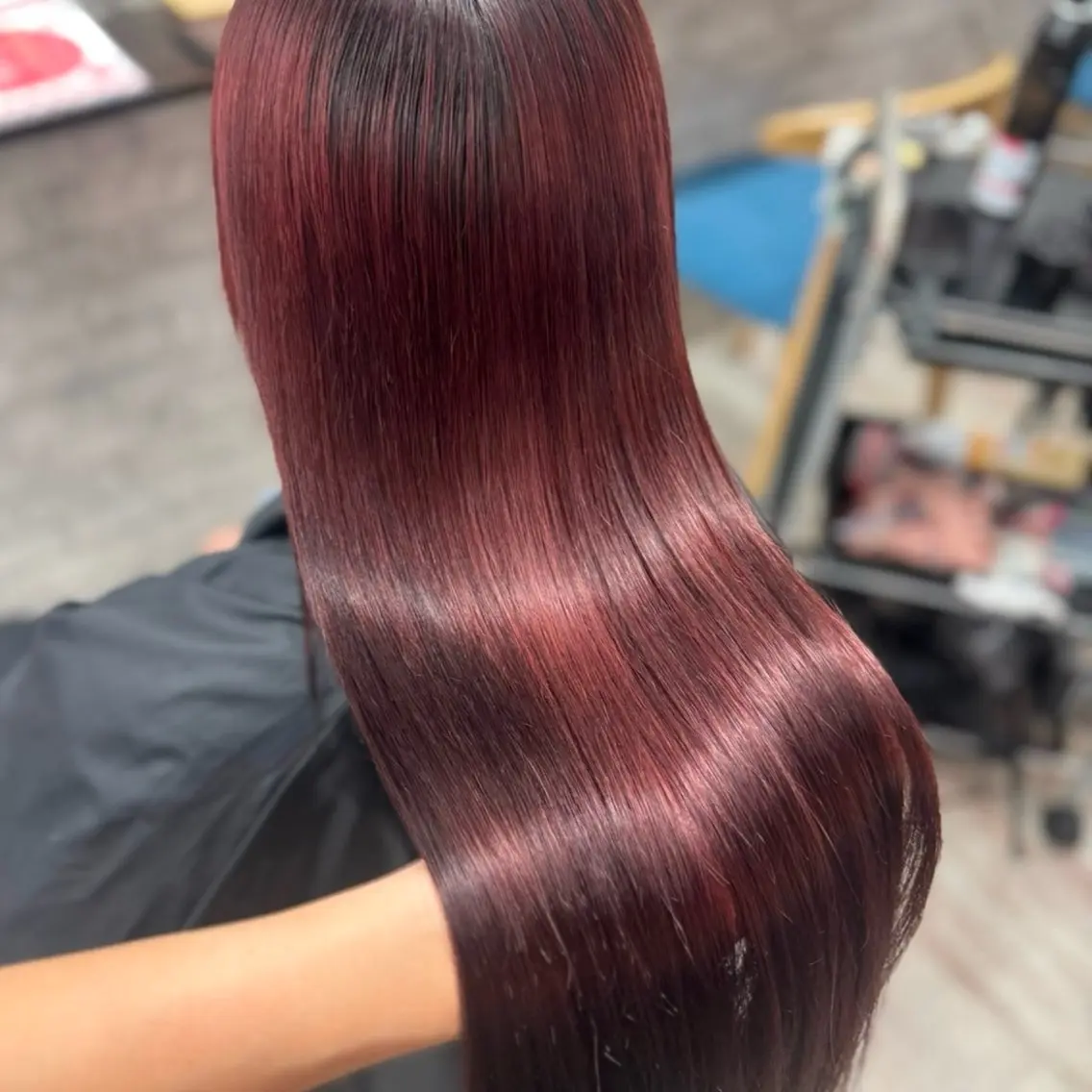 ロング カラー パーマ ヘアアレンジ メンズ 似合わせカラー♡髪質 改善🎀サトカ🍒のヘアスタイル