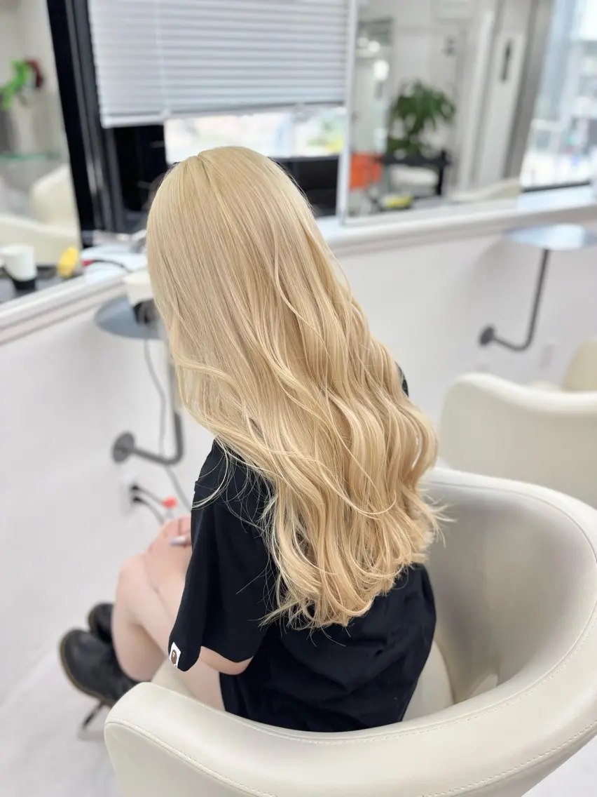 ロング カット ヘアカラー トリートメント ヘアセット 🎗副店長/井上 竜 ブリーチ指名No.1のヘアスタイル