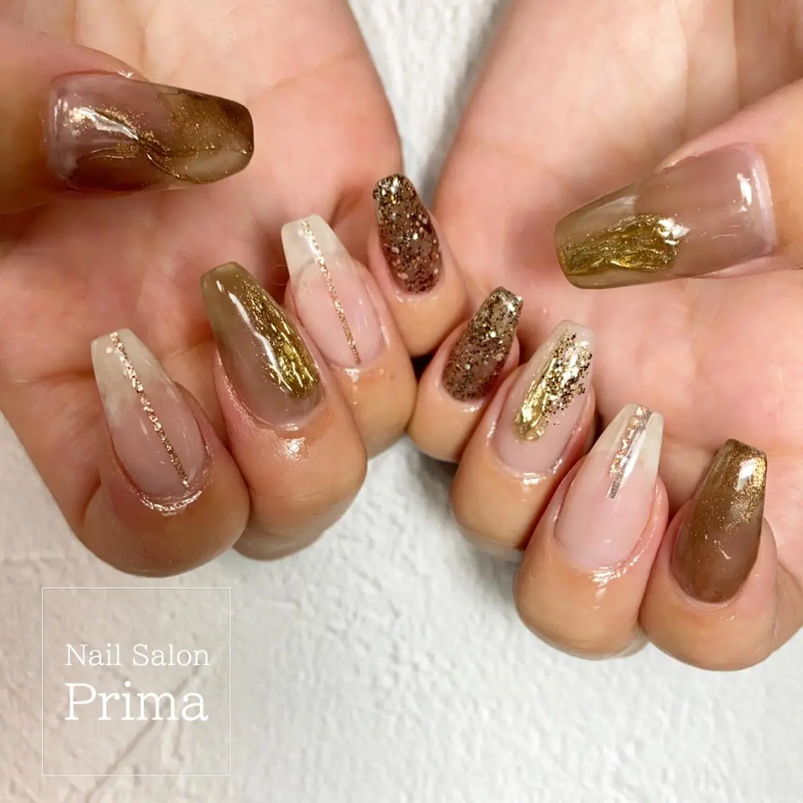 セミロング ネイル SalonPrima 西院Nail&Eyeのネイルデザイン