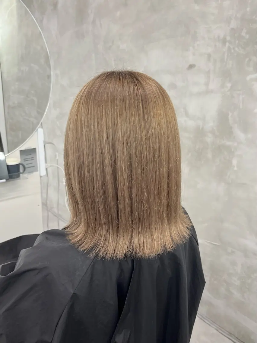 ミディアム カラー yuuna ✮ door whiteのヘアスタイル