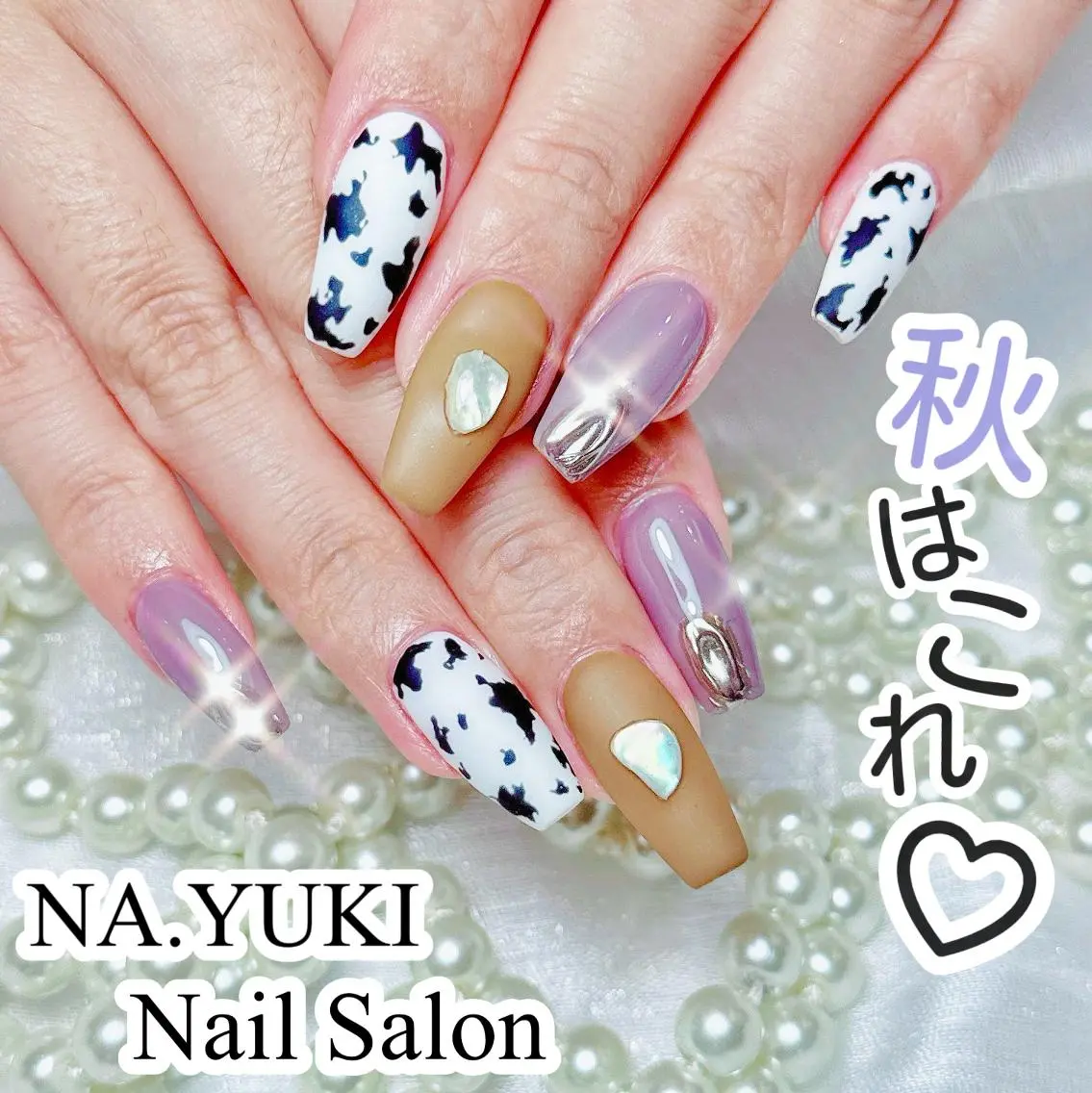 ネイル 長さ出し ワンホンネイル ハンドネイル 💗NA.YUKI NAIL💗のネイルデザイン