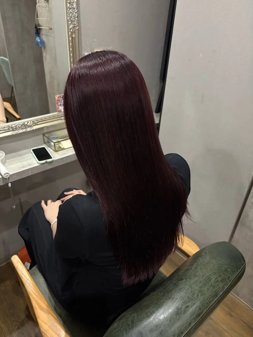 ロング ヘアカラー 阪口 萌のヘアスタイル