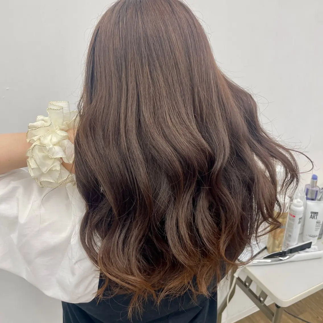 ロング ヘアアレンジ ブリーチ/ヘアセット 【𝙍𝙞𝙣𝙤】のヘアスタイル
