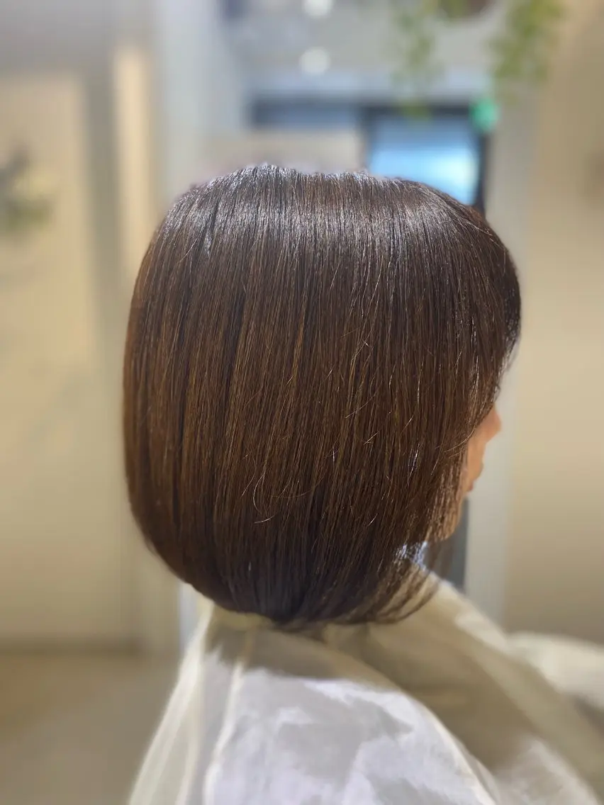 【☆定番メニュー☆】カット+オーガニックカラー (白髪染め可)の写真