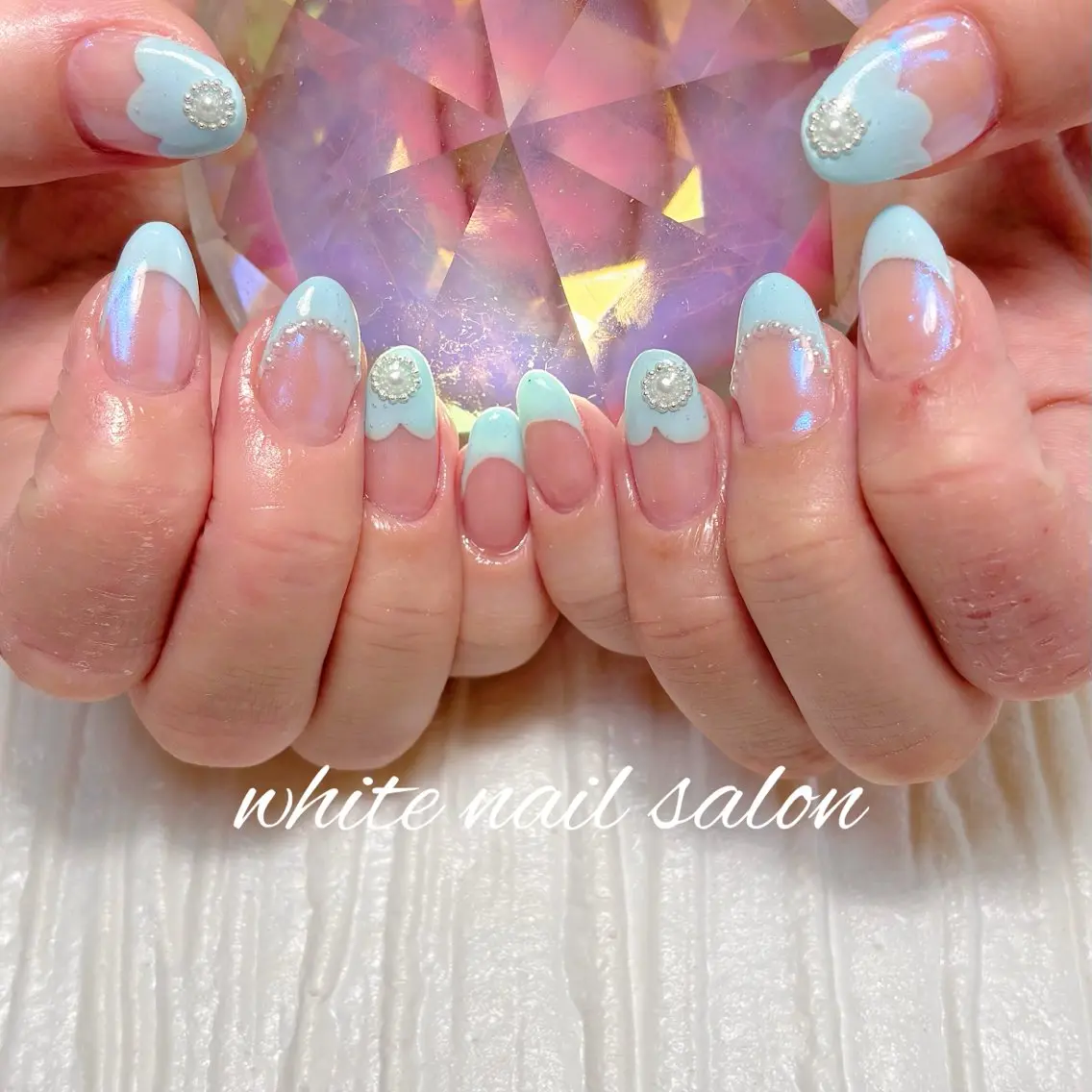 ネイル フットネイル ラメ(グリッター) ハンドネイル white nail salonのネイルデザイン