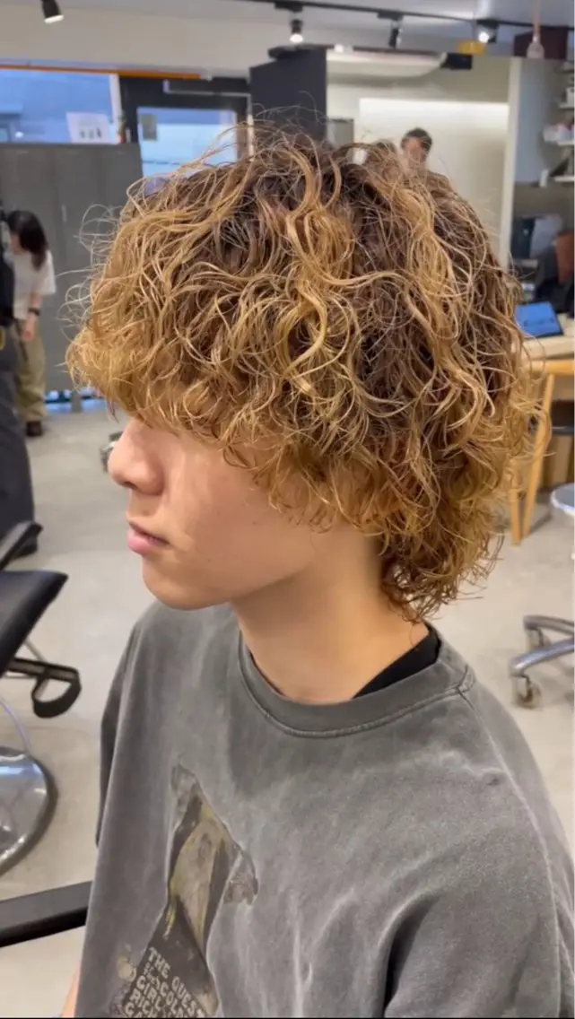 パーマ メンズ fifth 武正 琉生のヘアスタイル