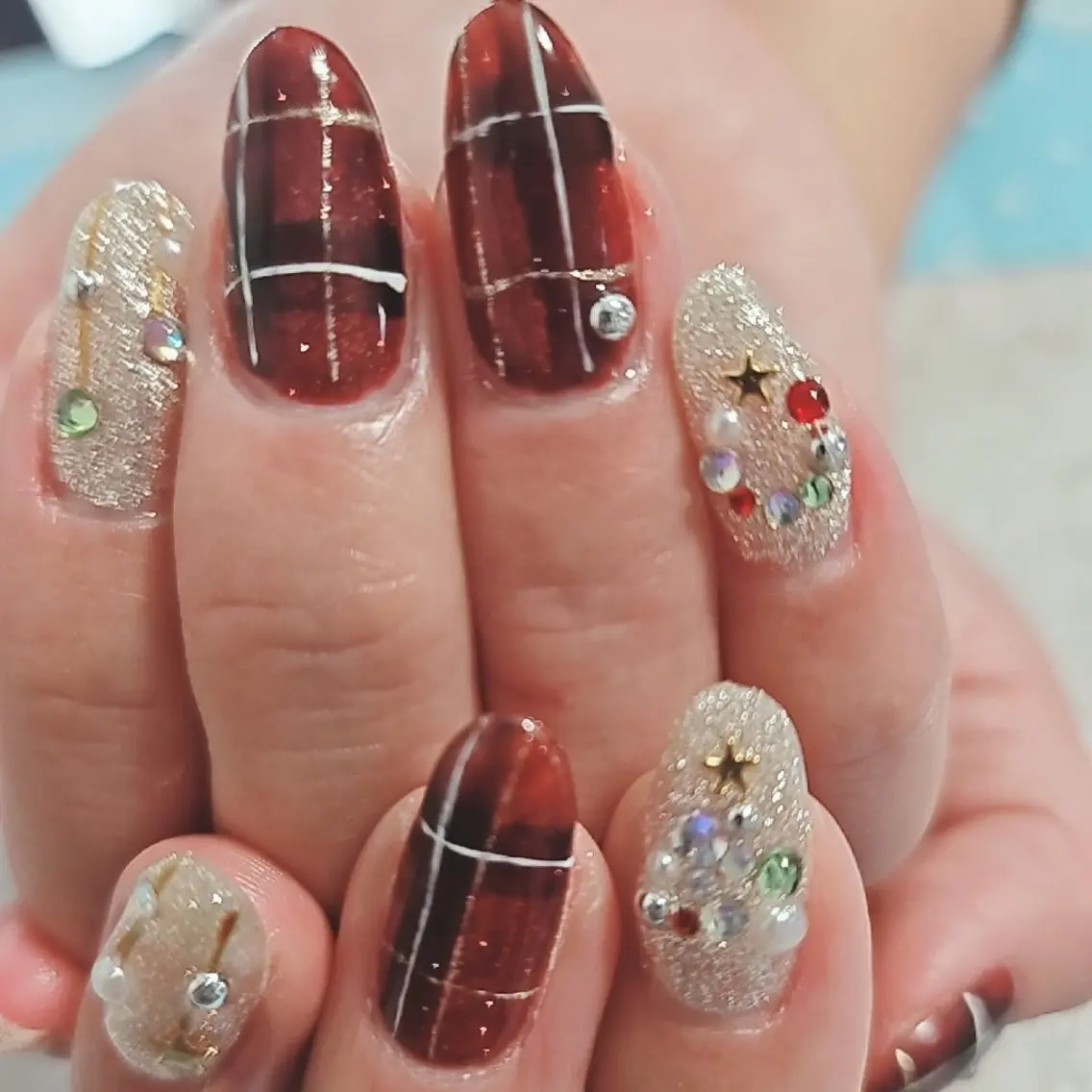 ネイル 冬ネイル クリスマス ☆CHERIENA  NAIL☆のネイルデザイン