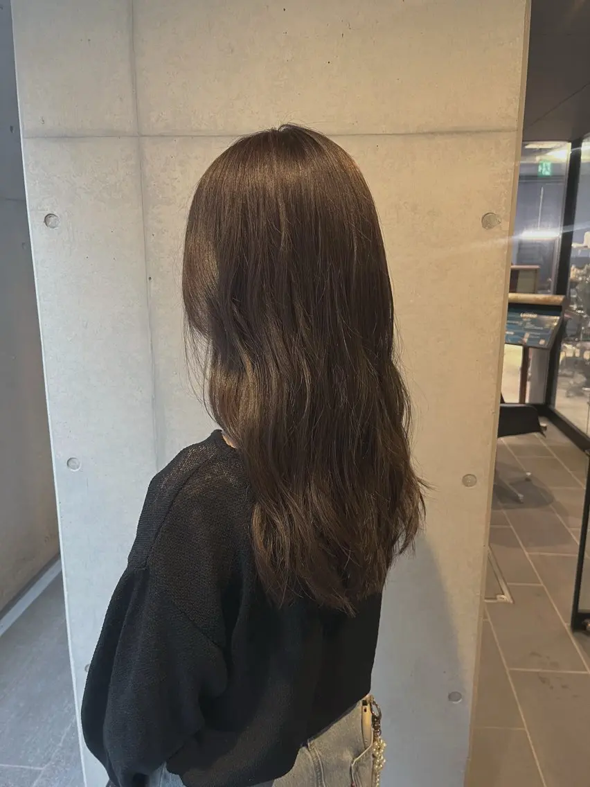 セミロング カラー ベージュカラー オリーブベージュ 髪質改善 トリートメント カット ヘアカラー トリートメント ✨透明感カラー✨ 🦖佐々木未来🦕のヘアスタイル