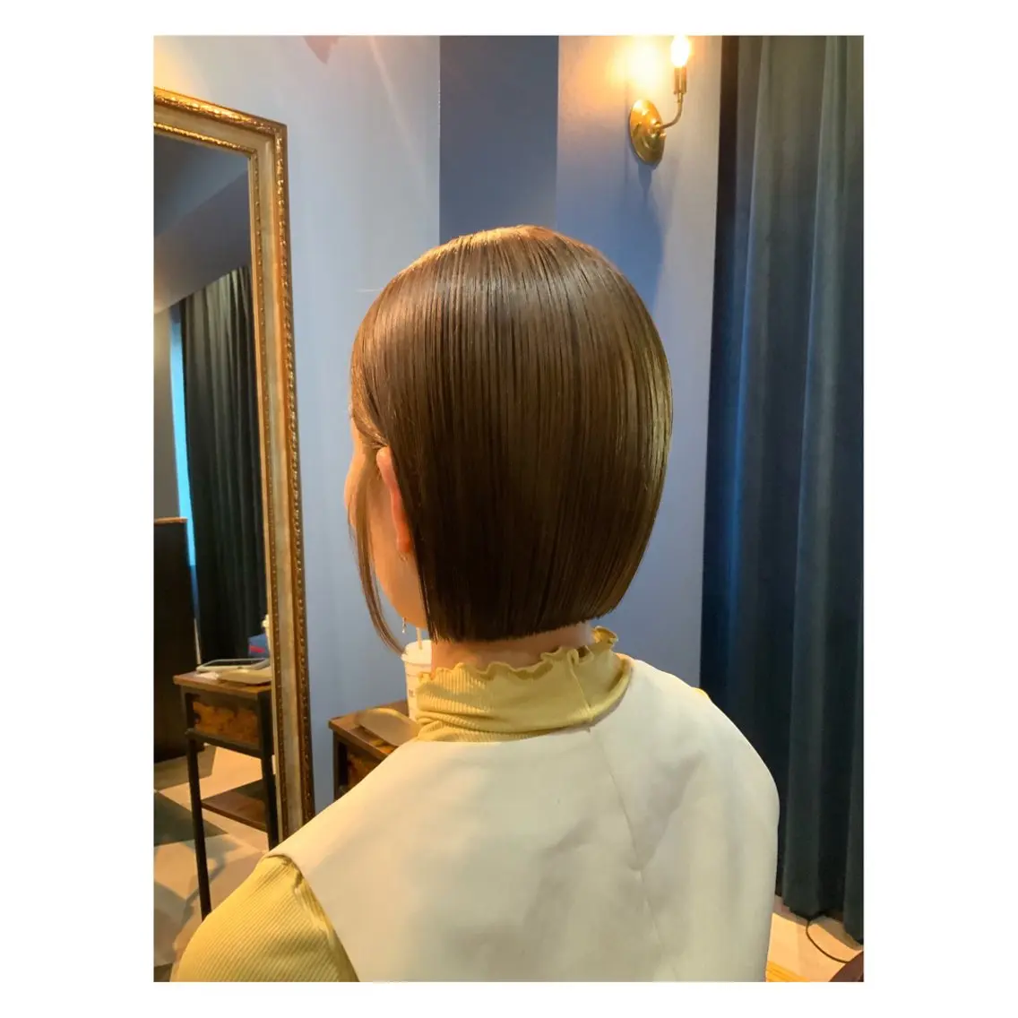ショート カラー ボブ カット ヘアカラー トリートメント 中野 誠子のヘアスタイル