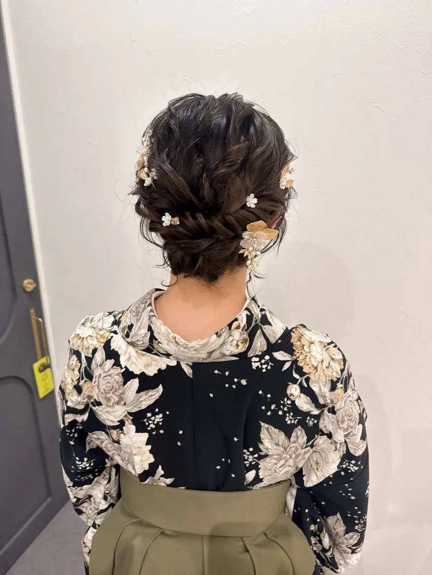 ショート ヘアアレンジ ボブ 着付け Mikazuki オーナーTeradaのマツエク・マツパデザイン