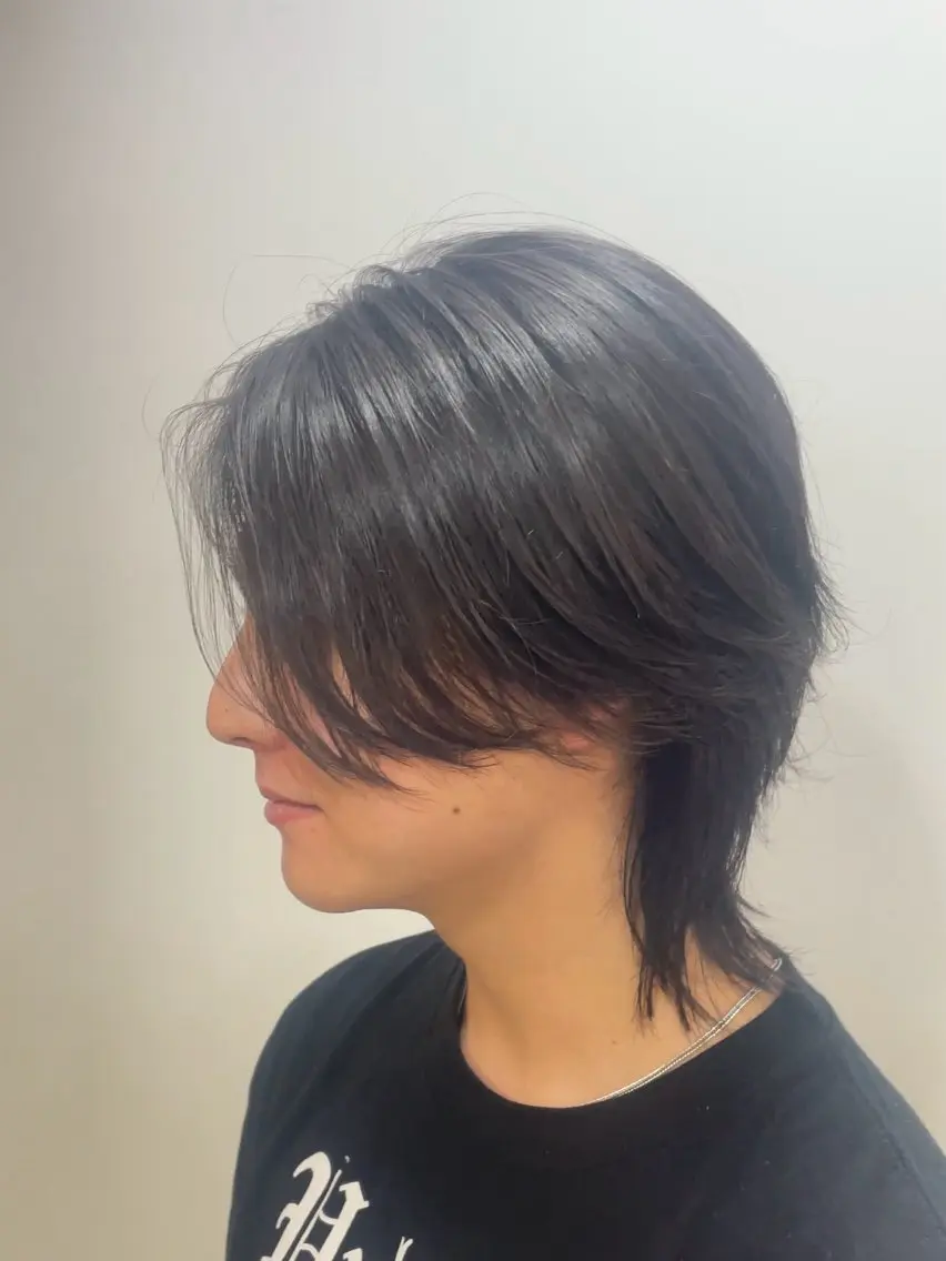 ミディアム メンズ メンズウルフカット ウルフカット ⚡️メンズ特化 /メンズパーマ✨谷野のヘアスタイル
