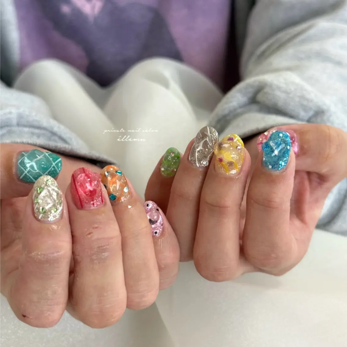 ネイル ニュアンスネイル ハンドネイル éllemu えるみゅのネイルデザイン