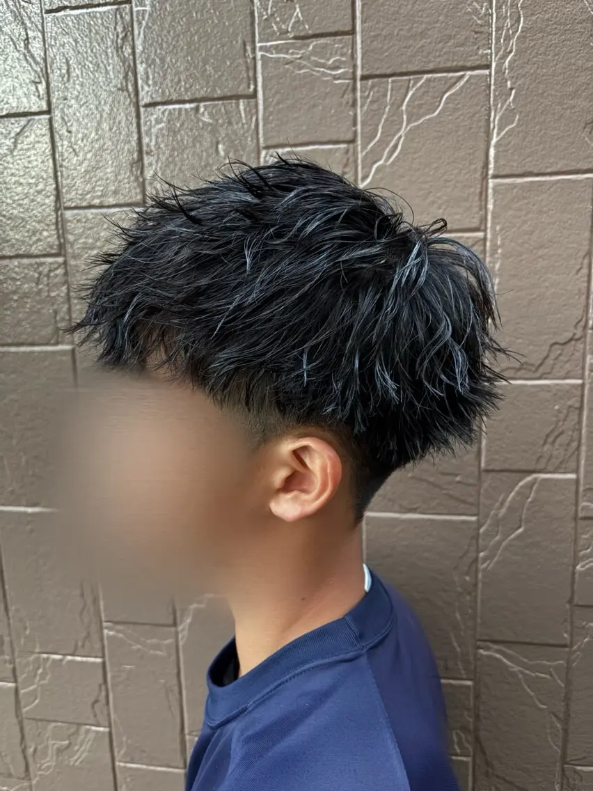 パーマ メンズ 近藤 龍青のヘアスタイル