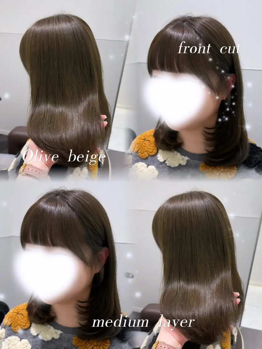 ミディアム カラー ヘアアレンジ ヘアカラー トリートメント ヘアセット ･˚✧すずね˚✧* ♡のヘアスタイル