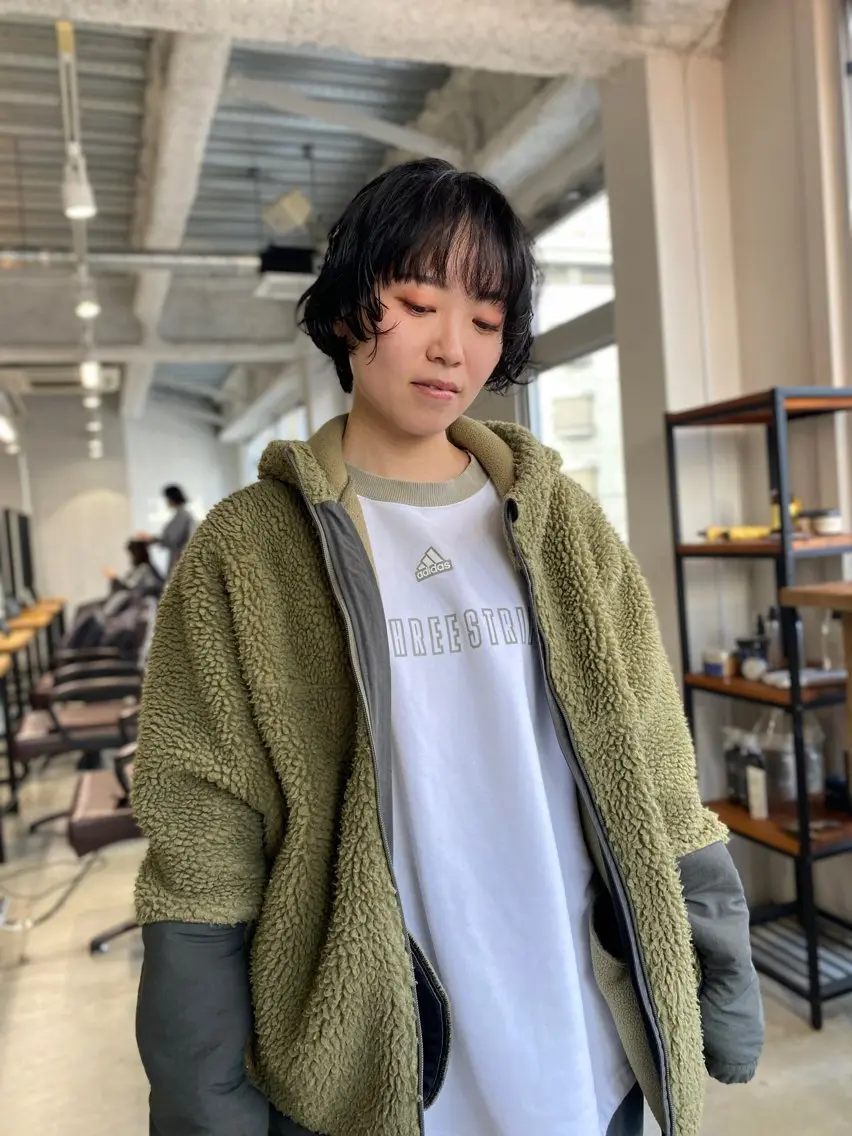 ショート パーマ KOOKI スティードトーキョーのヘアスタイル