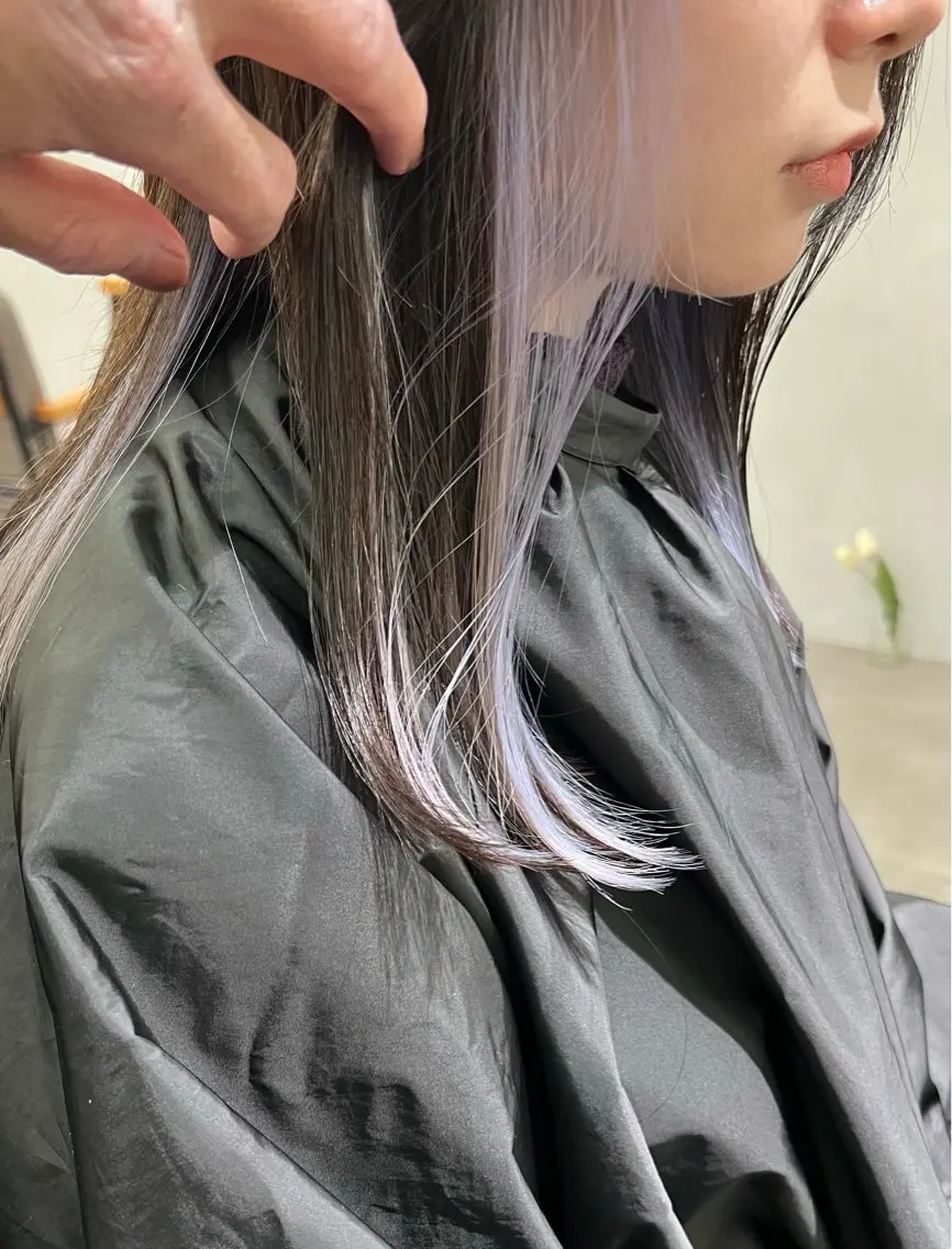 セミロング カラー 🌿ダブルカラー/ 明大前/中村渓太のヘアスタイル